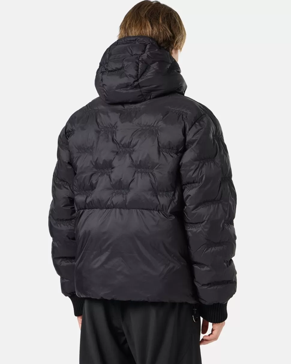 Iceberg Imitation Down Nylon Jacket With Allover Embroidery And Central Zip | Outerwear