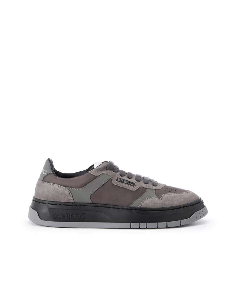 Iceberg Oversized Sneakers Inspired By Vintage Skater Style | Wool Double | Shoes