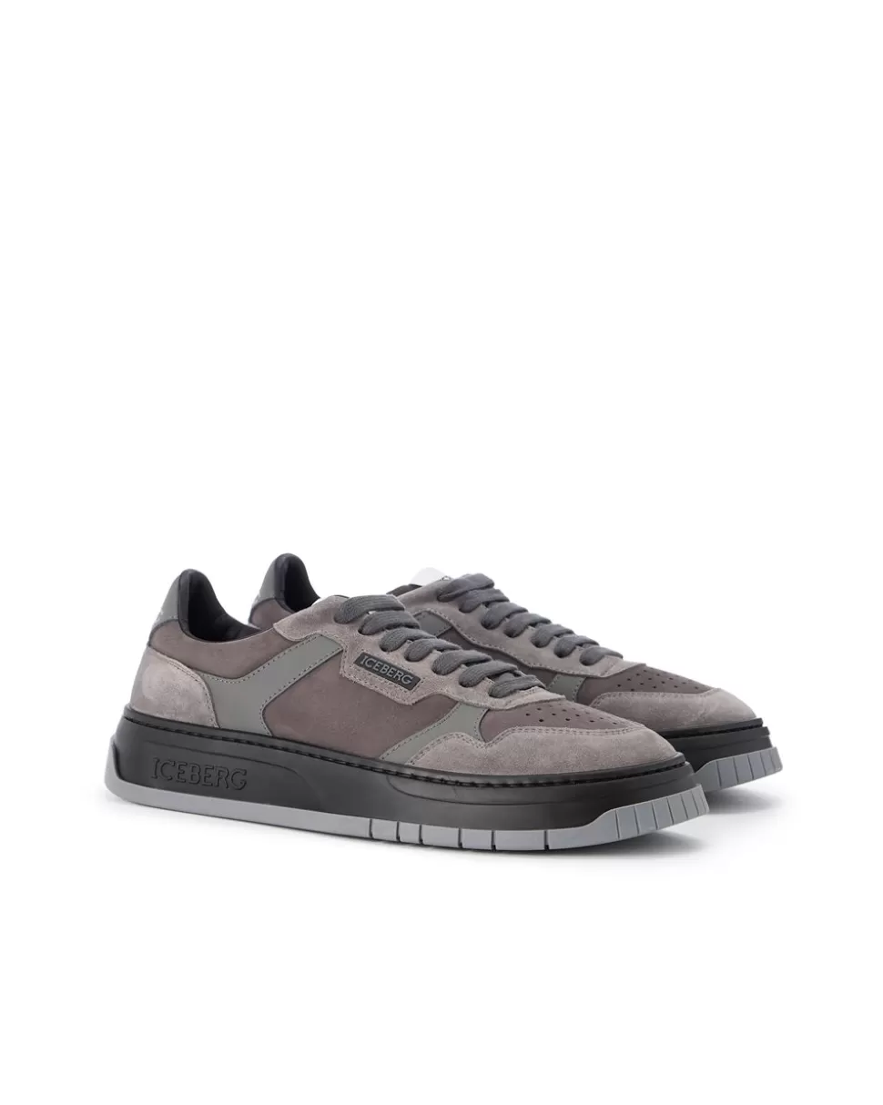 Iceberg Oversized Sneakers Inspired By Vintage Skater Style | Wool Double | Shoes